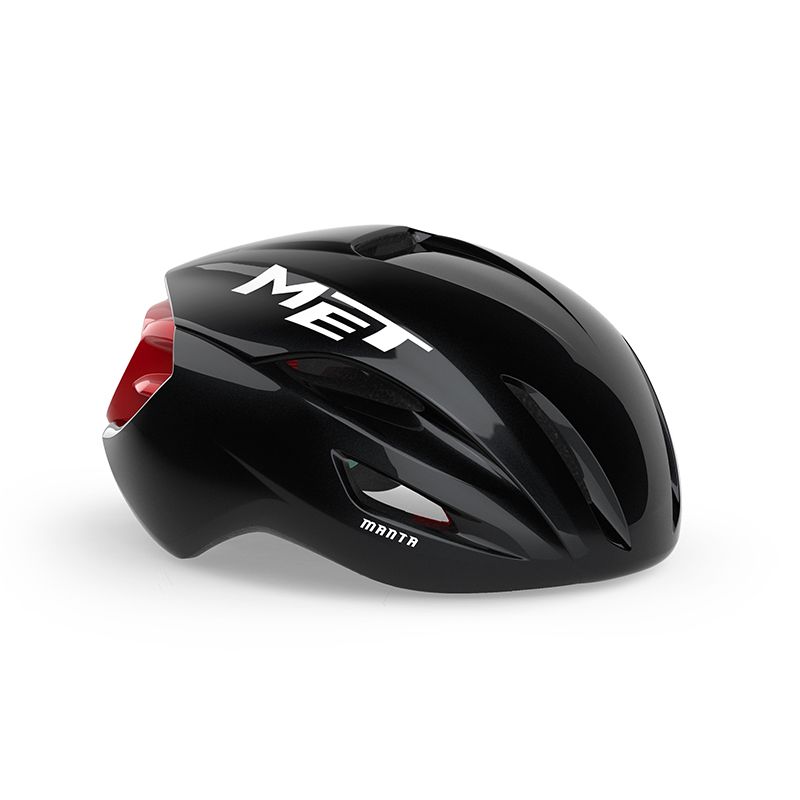 CASCO MET MANTA MIPS NEGRO/ROJO BRILLO T.M