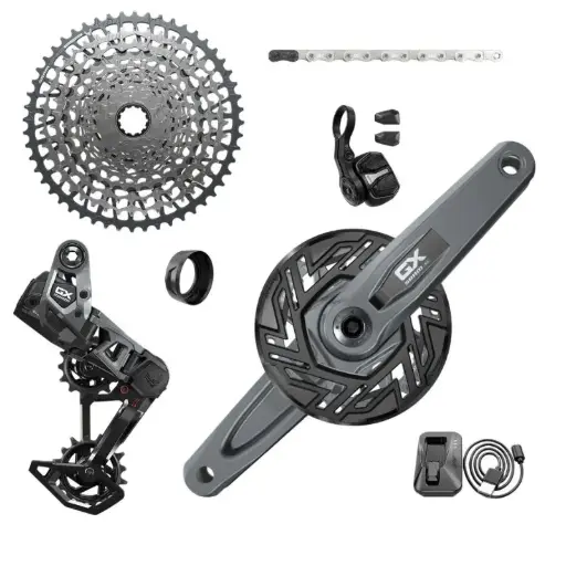 [107891]  GRUPO ELECTRONICO SRAM GX T-TYPE EAGLE E-MTB AXS POD 104 BCD 34D 1x12V (10-52) (NO INCLUYE BIELAS)